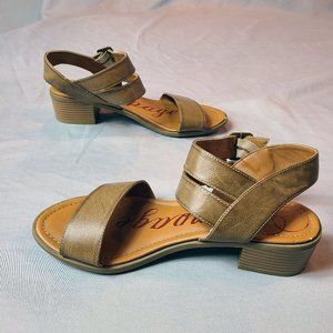 Rampage Jabari Women's Size 7.5 Faux Leather Open Toe Pumps Heels Sandals Shoes